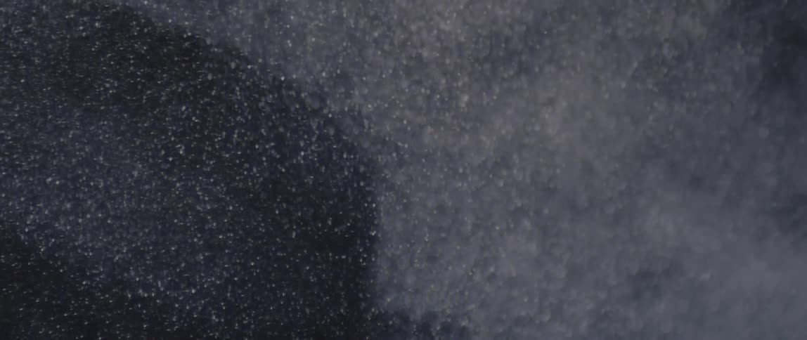 A clip of a snow fall in the night
