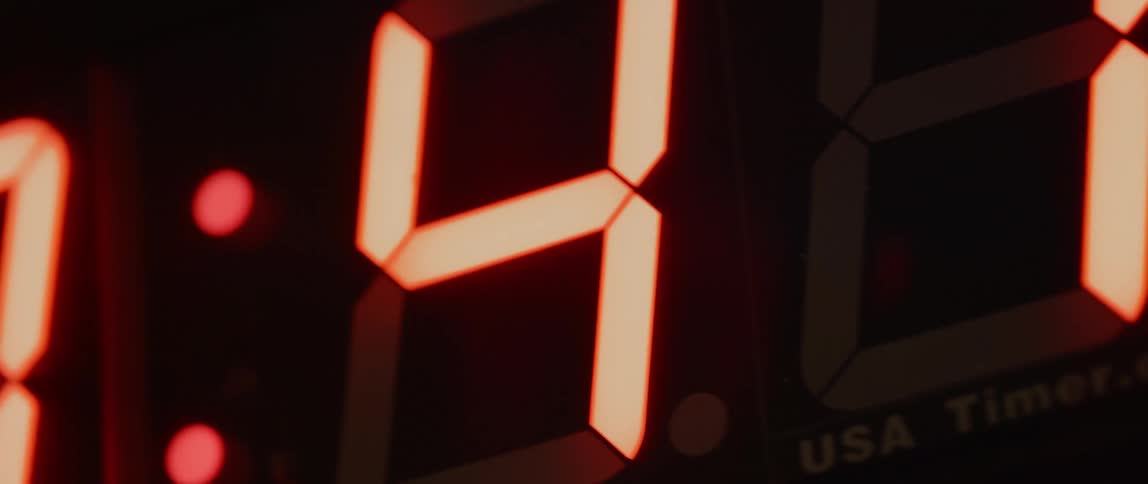 A clip of a digital time