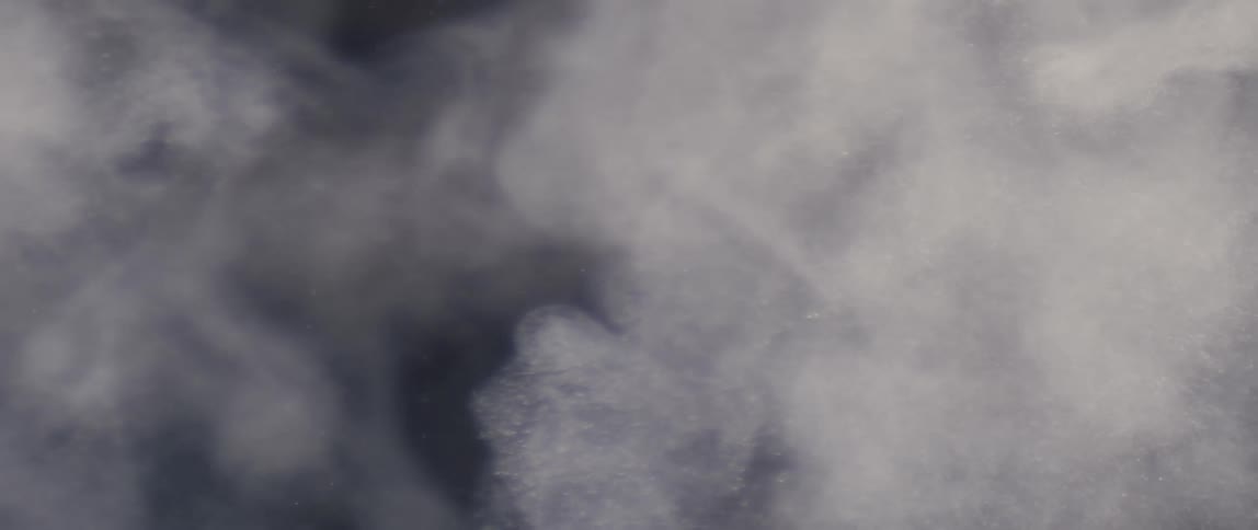 White powder abstract in the air
