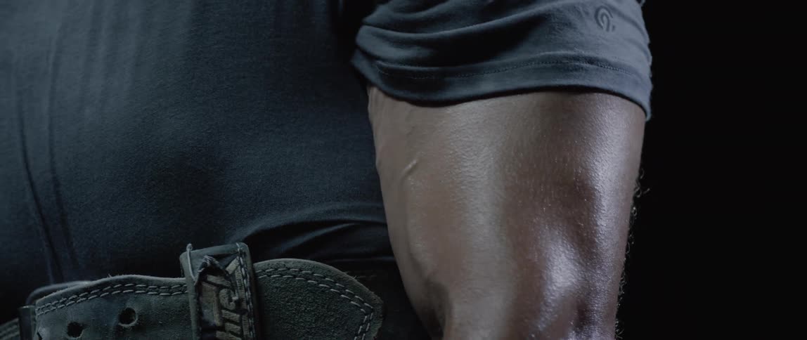 A clip of a black mans hand muscle