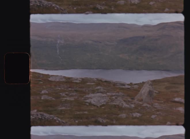 Panorama of mountains and a central lake in the midst of nature