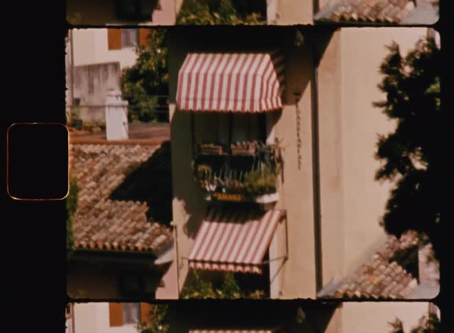 View of houses and roofs in a residential neighborhood