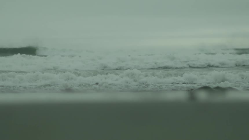 Beach coasts with sea with furious waves