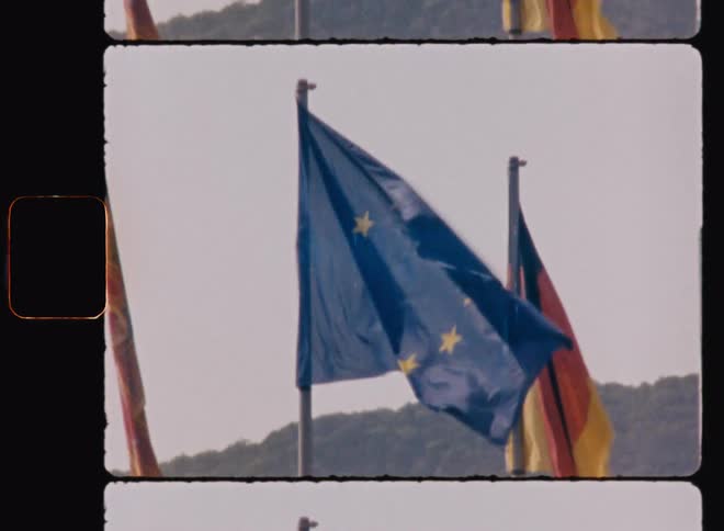 Flag of the european union among other flags outdoors