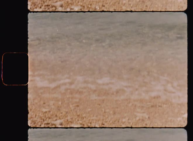 Gentle sea waves crashing on the shore