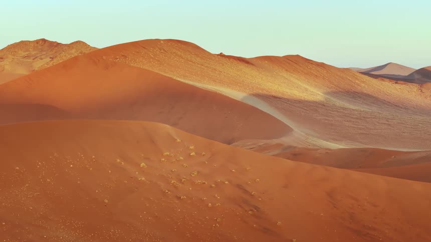 View of dunes in a desert