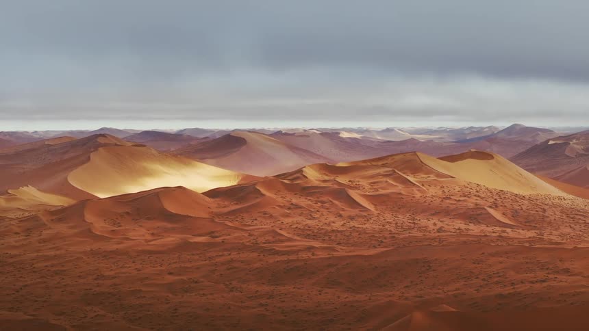 Landscape of a desert area at midday