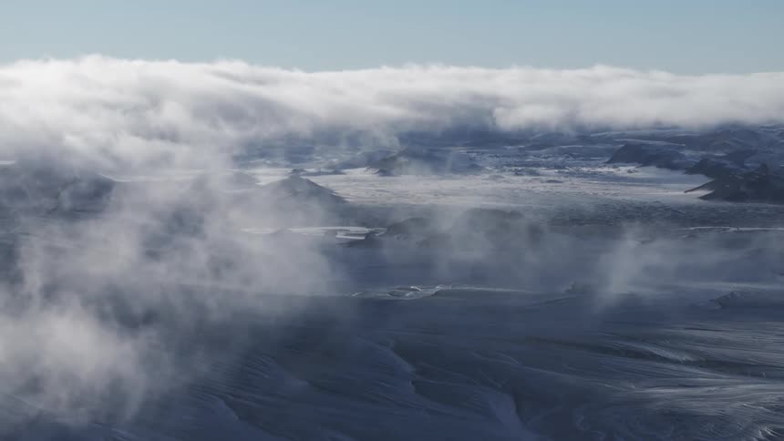 Clouds are rolling over the arctic