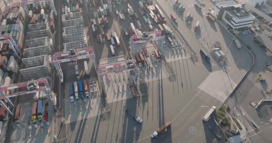 Aerial of the cargo distribution center
