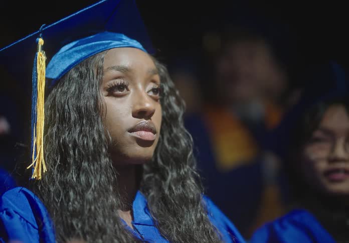 Graduate student gets surprised under the spotlight