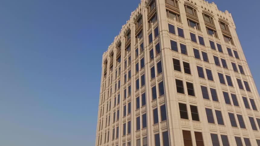 Exterior of a building with Art Deco architecture