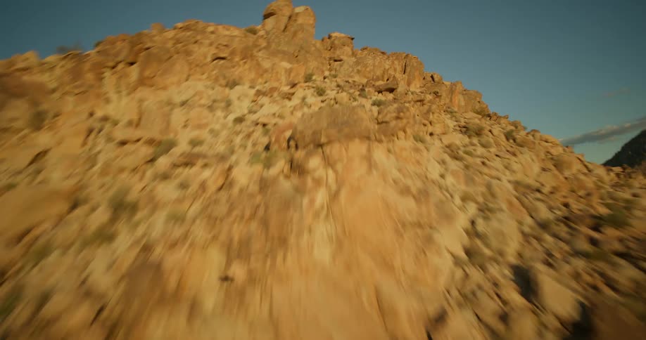 The piles of rocks are all over the canyon