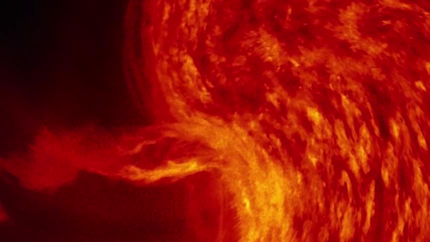A large solar eruption