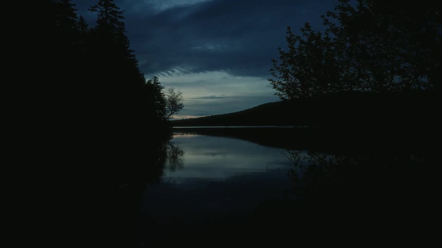The clouds are reflecting on the lake