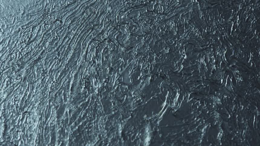 An abstract clip of an oily gray platform