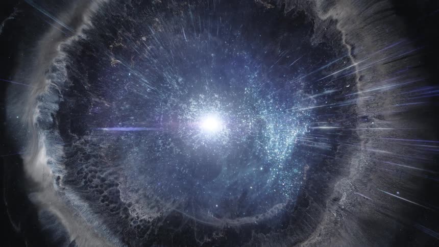 Cosmic glow of a celestial body