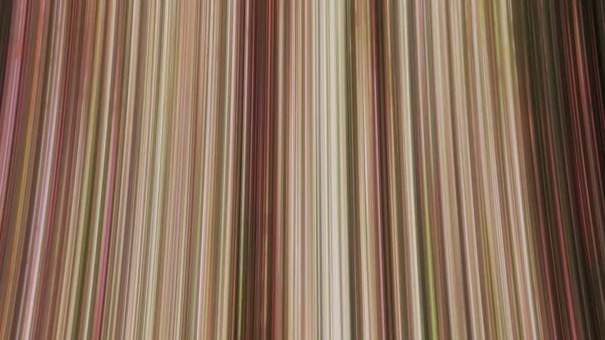An abstract art piece shows thin brown and white lines moving fast taking up the entire space