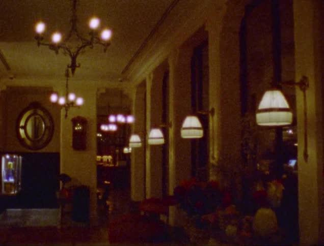 The interior of a luxury hotel in the city
