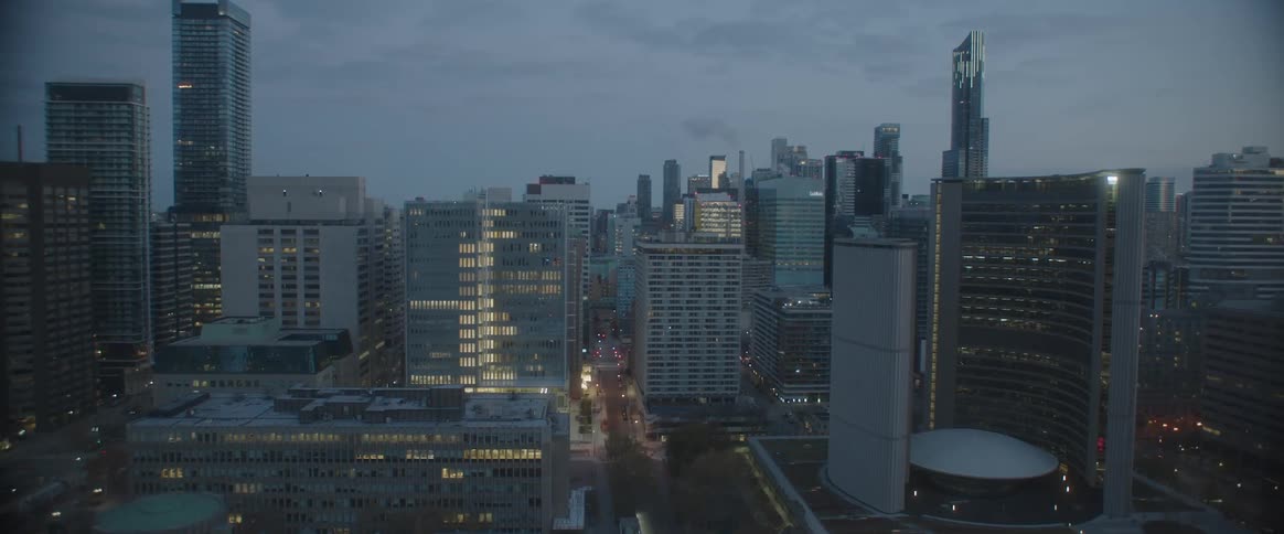 Tall buildings and skyscrapers in downtown area in the city