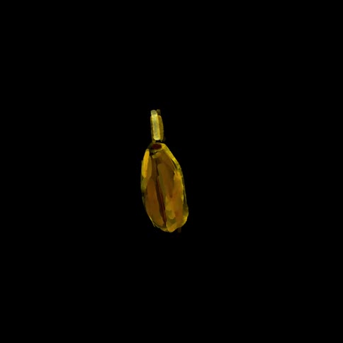 Hand drawn animation of a spinning banana