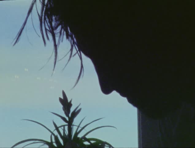 Man writes in a small notebook in a sunny room overlooking the wide open sky