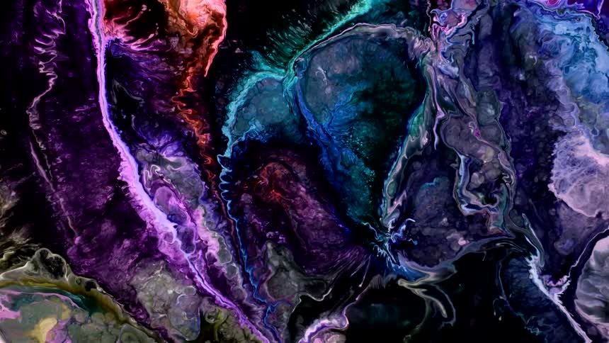 Colorful special effects of warp hyperspace speed leading into galaxy