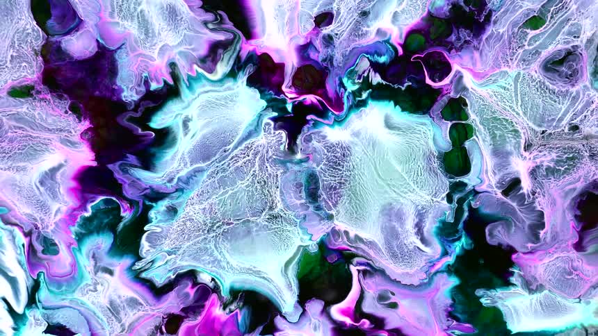 Quick warp at hyperspace speed leading into colorful space galaxy