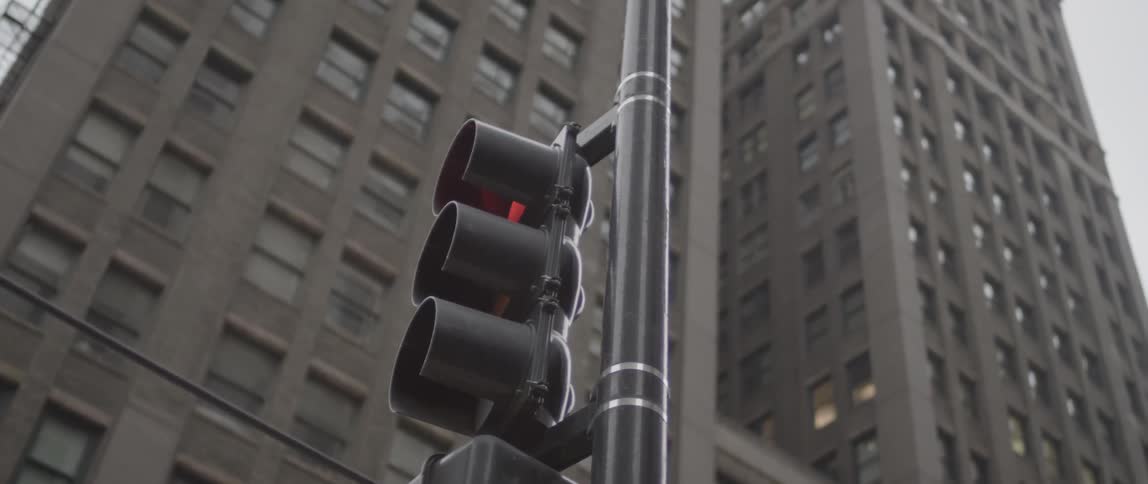 The light on a traffic stop is red