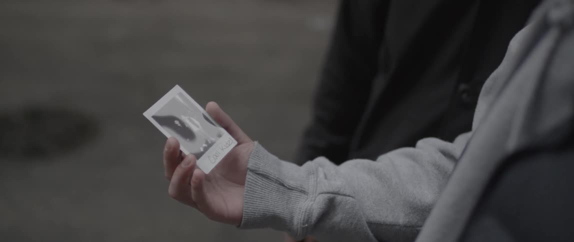 A hand holds a photograph