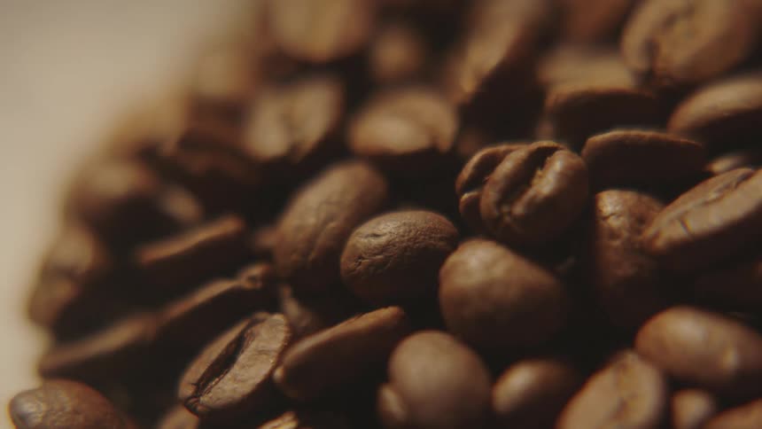 Close up of coffee beans