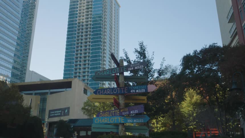 Panorama of skyscraper buildings in a metropolis