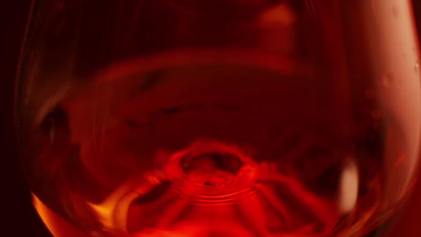 Wine pours into the glass