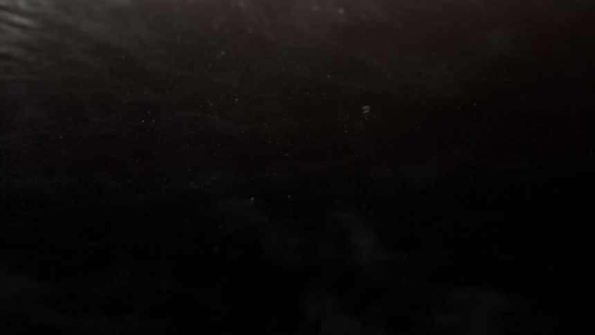 The fog rolls past the starry sky