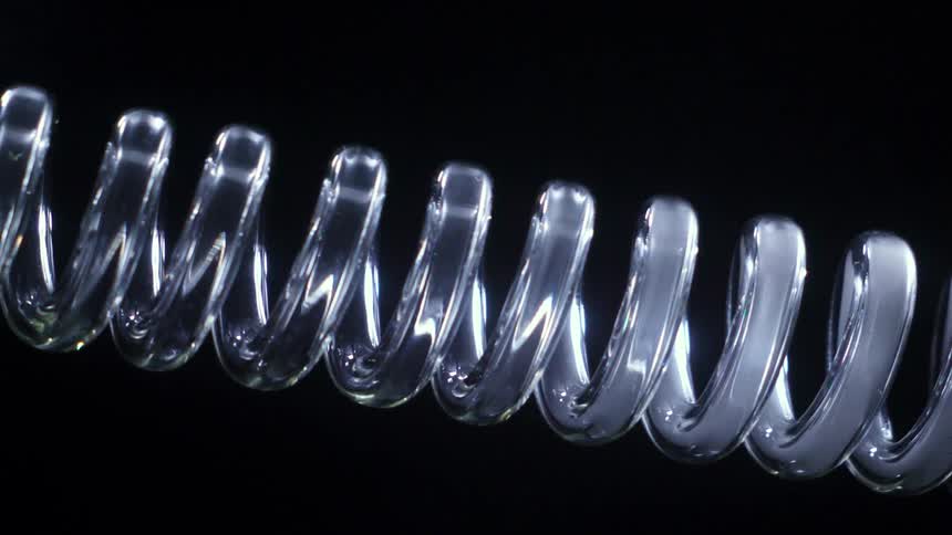Circular tube with an abstract liquid passing through