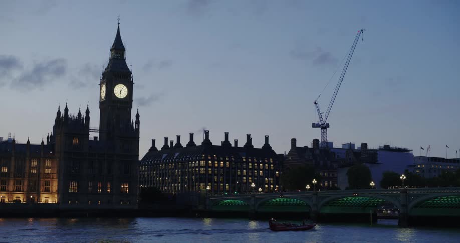 The palace of westminster with the iconic clock tower big ben in the center
