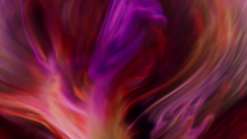 Abstract and psychedelic fluid in slow motion