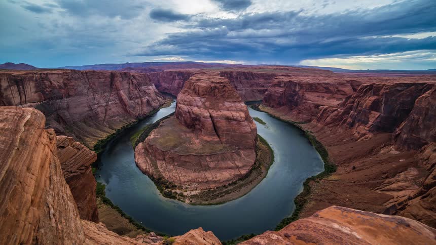 Aerial view of colorado river