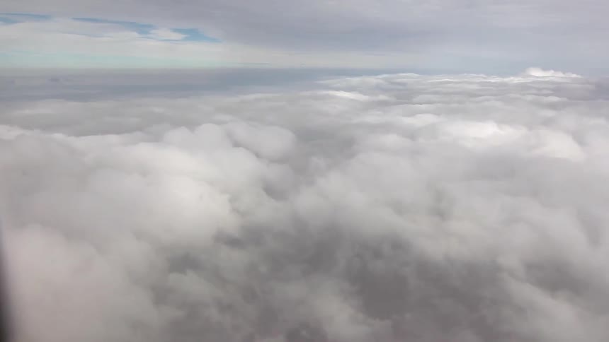 Puffy white clouds
