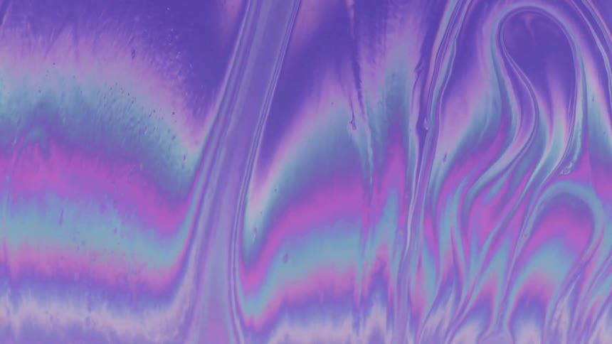 Abstract waves of holographic blue pink and purple