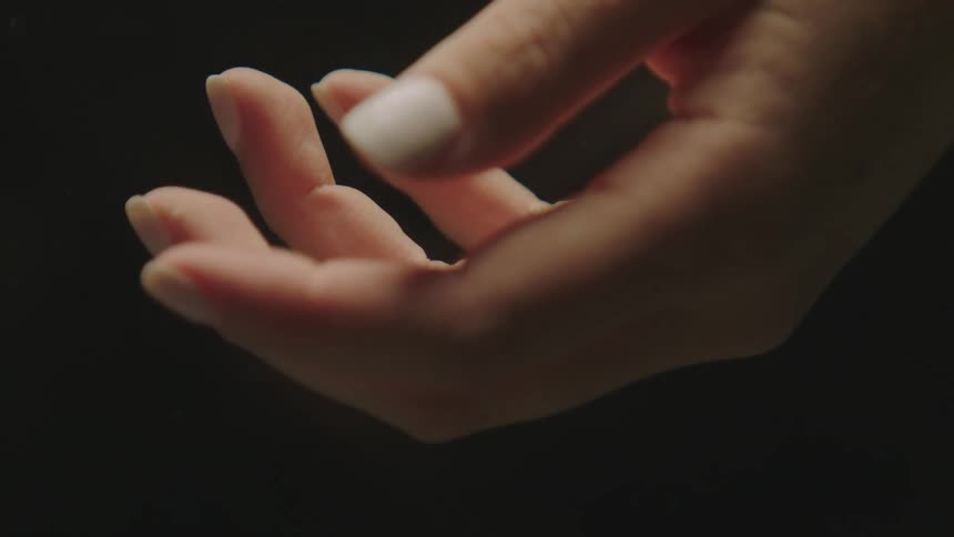 Still life of a womans hand