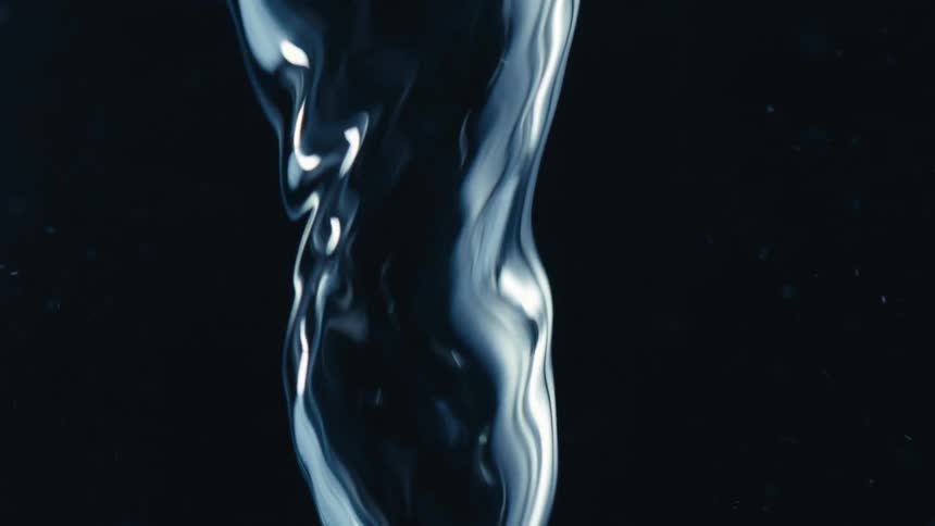 Spiral underwater in slow motion