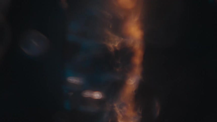Extreme closeup of a spiral underwater