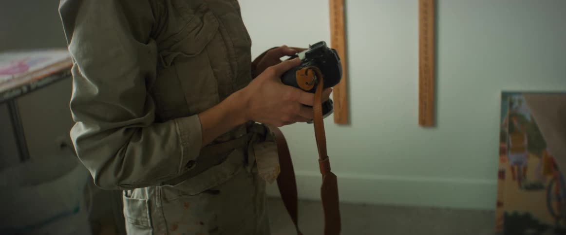A person looking at a camera