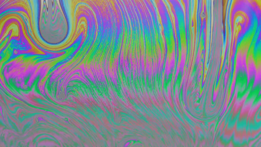 Psychedelic abstract art display of colorful waves