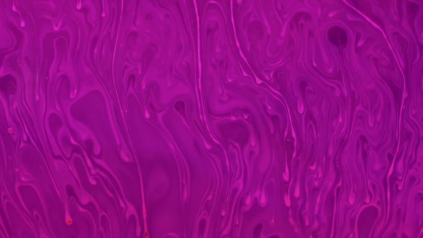 The purple ink flows around