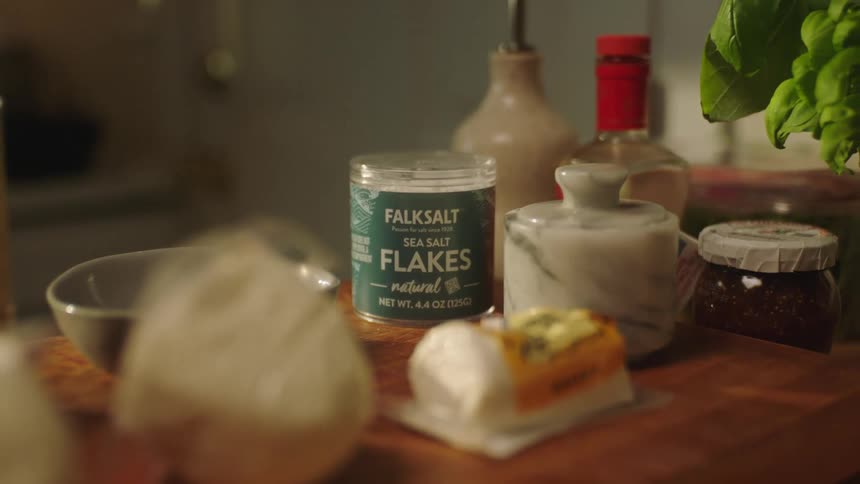 Ingredients on a wooden cutting board