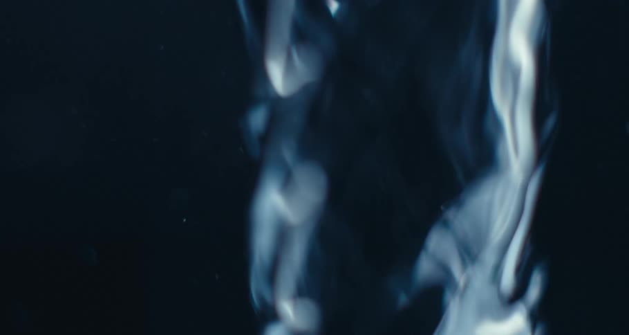 A liquid homogeneous object moving downward in crooked lines