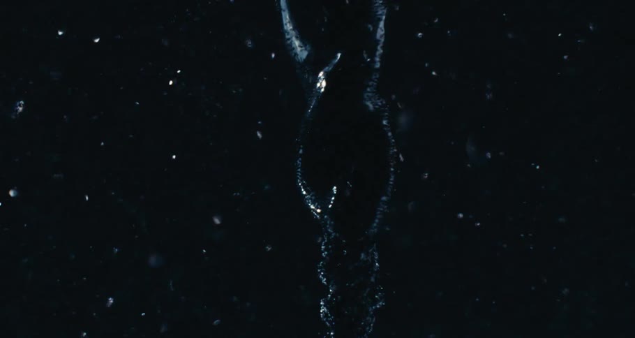 Abstract swirling fluid underwater