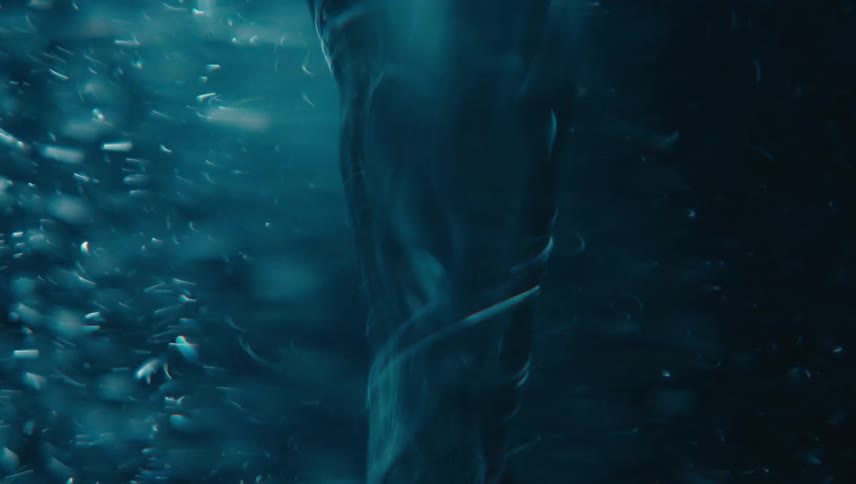 Extreme closeup of a spiral underwater