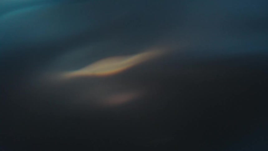 Abstract swirling fluid underwater
